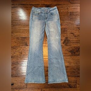 American Eagle Y2K Style Artist Flare Jeans Size 8